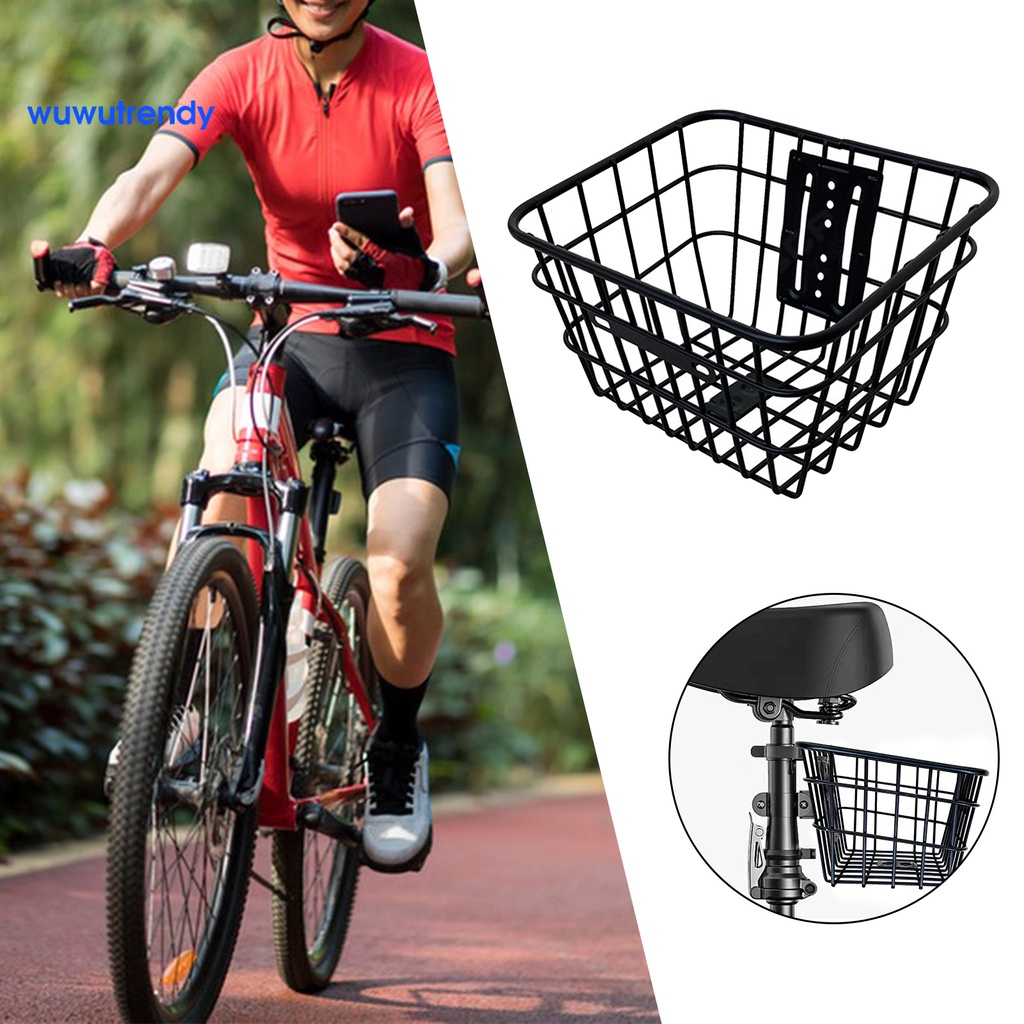 Comprar Cesta delantera para bicicleta con tornillos, gran capacidad,  fuerte soporte de carga, resistente al óxido, reemplazo de cesta para  bicicleta de montaña y carretera