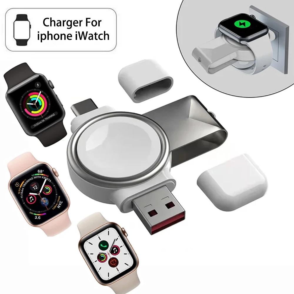 Compatible con el cargador del Apple Watch, compatible con el cargador  Iwatch, cargador inalámbrico magnético portátil, para la serie de relojes  6/5/4/3/2/1