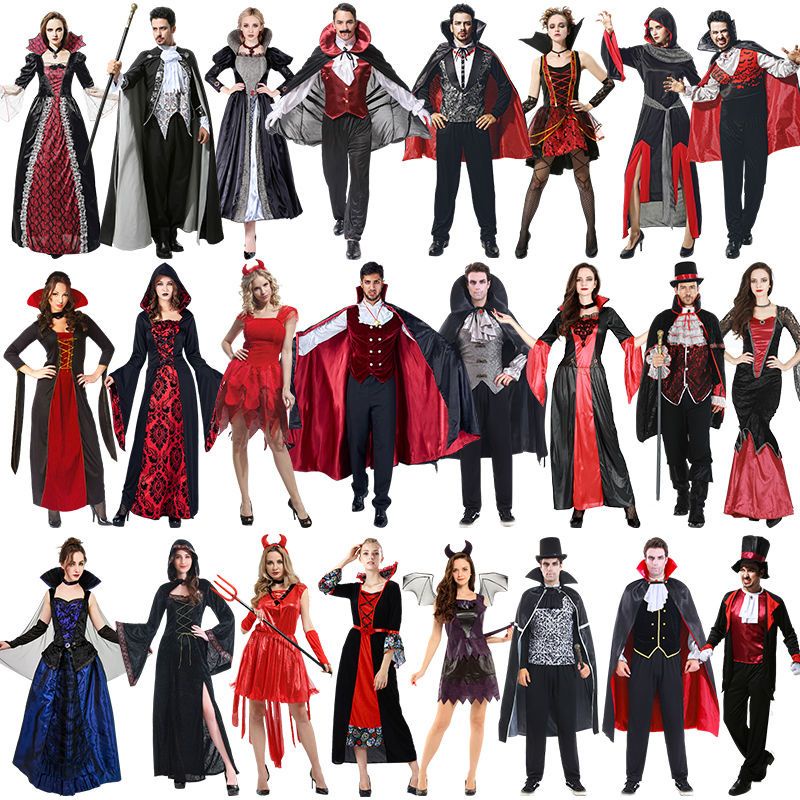Vestido Rojo de vampiro para Halloween, ropa de actuación sangrienta  terrorífica, Cosplay de novia, ropa femenina para adultos - AliExpress