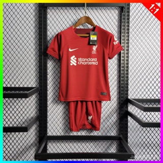 Camiseta y Pantalón Futbol Niños Liverpool Portero Negro 2023-2024