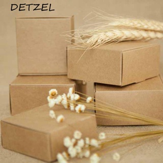 Caja de papel Kraft - 2pcs marrón Kraft cajas papel caja regalo