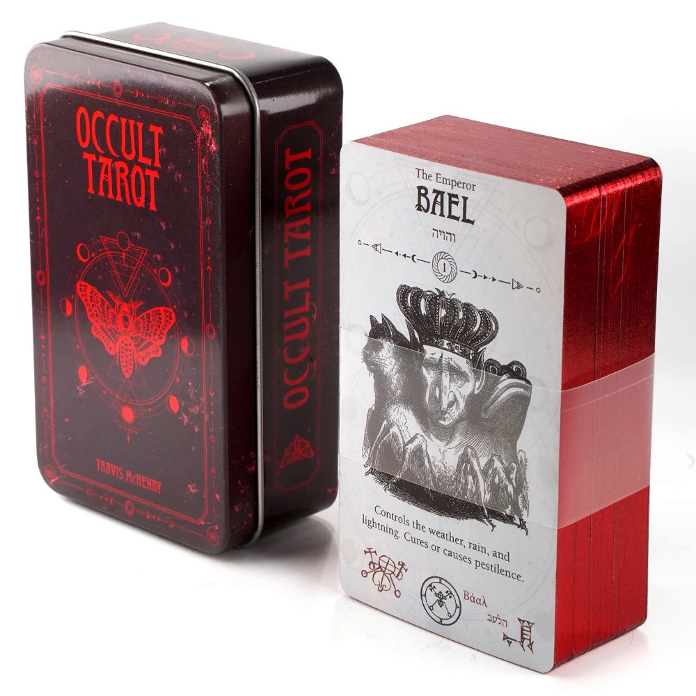 Tarot Del Toro - Baraja De 78 Cartas Inspirada En Guillermo Del Toro - Caja De Hojalata Con Bordes Dorados Y Guía