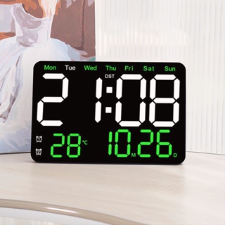 Reloj de pared digital LED, reloj de pared digital de 28 pulgadas, reloj  digital LED grande de gran tamaño con cronómetro, reloj de mesa, reloj de