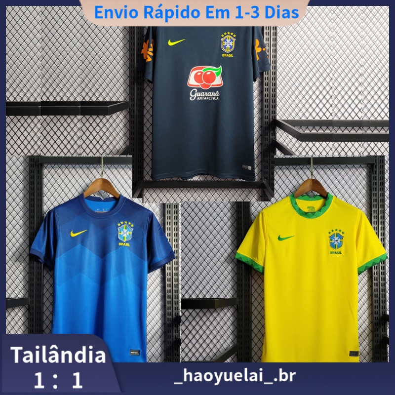 Camiseta de fútbol Brasil Portero Niño 1ª equipación Copa Mundo 2022