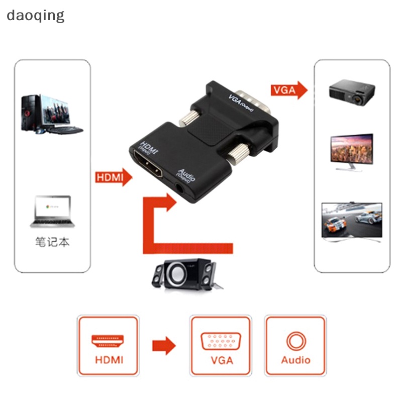 Convertidor de Cable portátil compatible con HDMI, 720P/1080P, adaptador de  Audio y vídeo, cables con Cable USB para líneas de DVD de TV HD - AliExpress