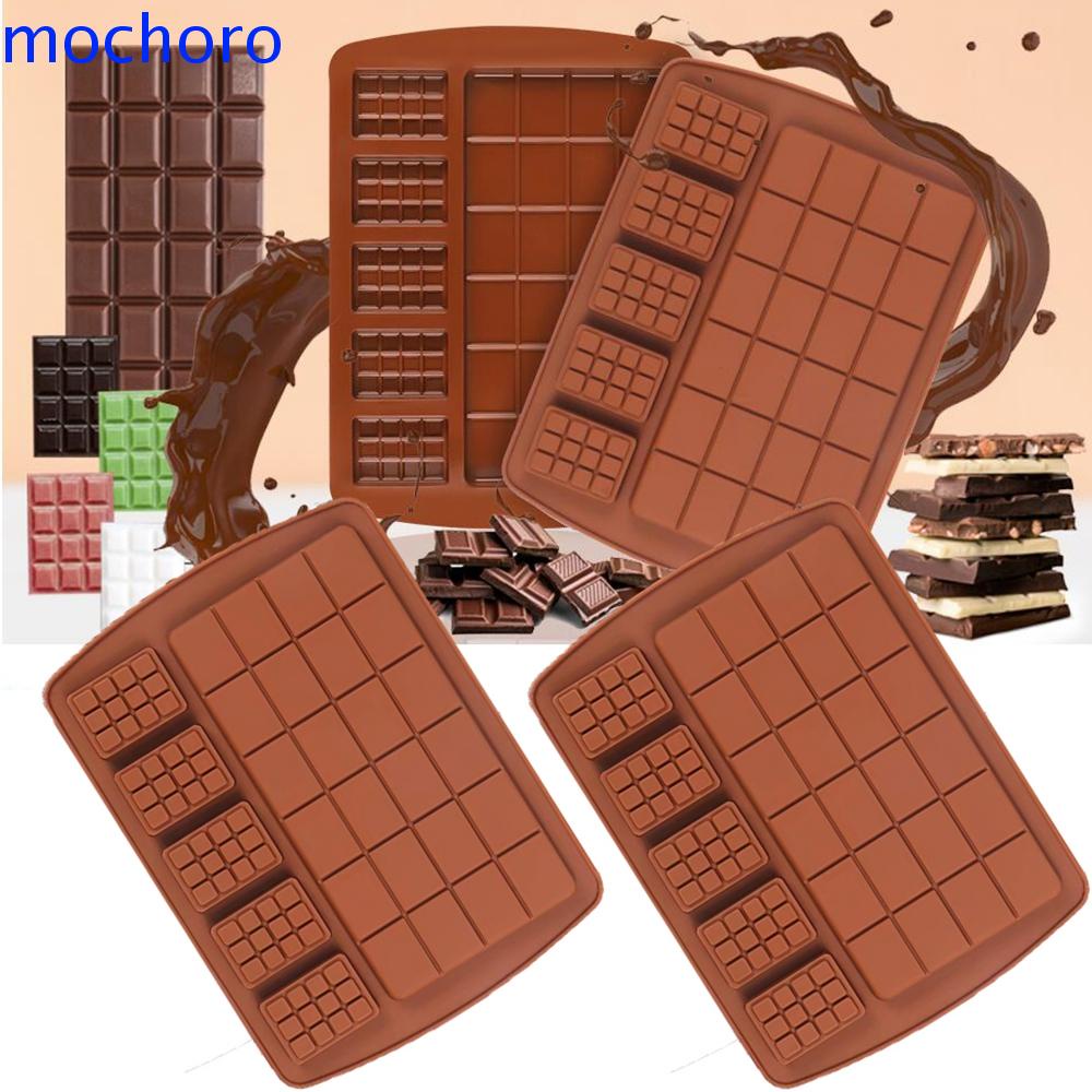 Moldes de silicona para chocolate, moldes de caramelo, moldes de silicona  para chocolate, barras de proteína y de engery, paquete de 4