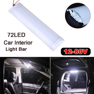 Paquete de 2 lámparas de luz interior de techo de techo DC 12V 36 LED para  coche, camión, vehículo, cúpula de techo, luz blanca con interruptor de