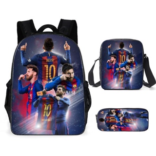Estrella De Futbol-messi-mochilas Escolares For Niños Y Niñ
