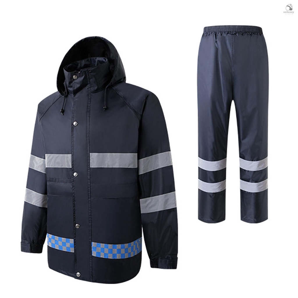 Traje de lluvia para hombre, ligero, impermeable, protector impermeable  (chaquetas y pantalones), ropa de trabajo para la lluvia