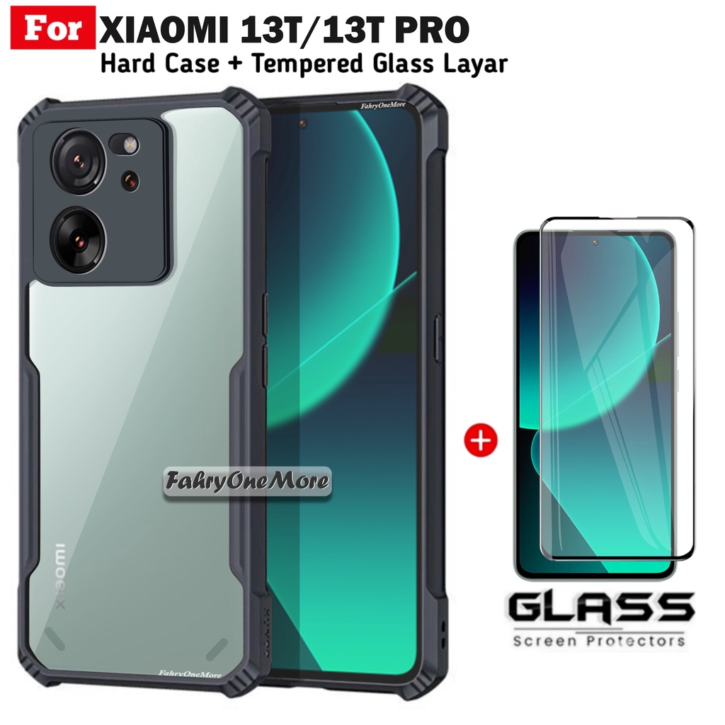 Carcasa de silicona blanda Xiaomi 13T y 13T Pro + Cristal templado