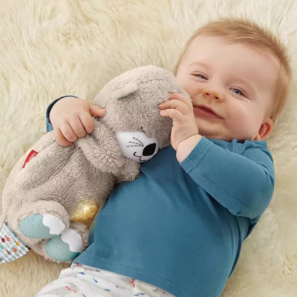 Juguete De Felpa De Nutria Que Respira Con Luz Y Sonido Almohada De  Compañero De Sueño Para Bebés Recién Nacidos Muñeca De Peluche Suave Regalo  Del Día De San Valentín | Shopee