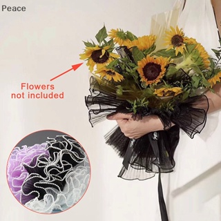 Papel de malla para envolver flores de estilo coreano, ramo de flores,  materiales de embalaje de regalo, suministros de envolturas de encaje para