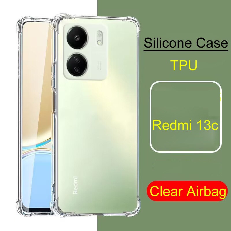 Redmi 13C 2023 Carcasa Blanda Transparente Para Xiaomi 13C 13 C C13  Redmi13C 4G 2023 Funda De Silicona TPU Con Purpurina A Prueba De Golpes