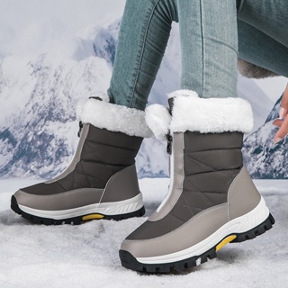 Botas de pesca impermeables para hombre, zapatos de nieve cálidos de felpa,  antideslizantes, de media pantorrilla, zapatos de lluvia para senderismo al  aire libre, invierno, 2023 - AliExpress