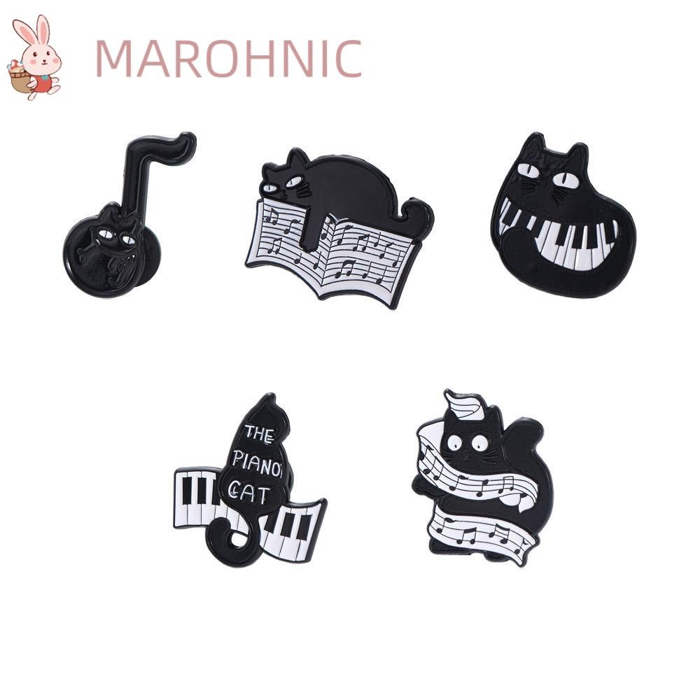 Broches Musicales Lot De 2 - Clavier/piano Et Clé De Sol En Métal Argenté | Idée Cadeau Musicien