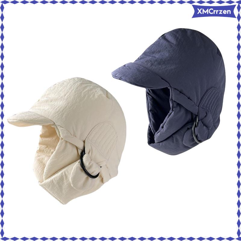 Paquete de 2 gorras de béisbol de invierno para hombre con solapas para las  orejas, sombreros de béisbol de invierno con orejeras para hombres al aire