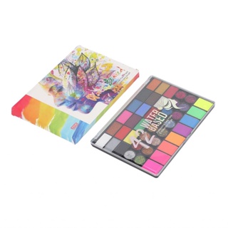  Colorful Art Co. Kit de pintura facial para niños, paquete de  16 pinturas a base de agua con 3 pinceles de pintura y 30 plantillas,  paleta para cosplay, SFX, maquillaje de