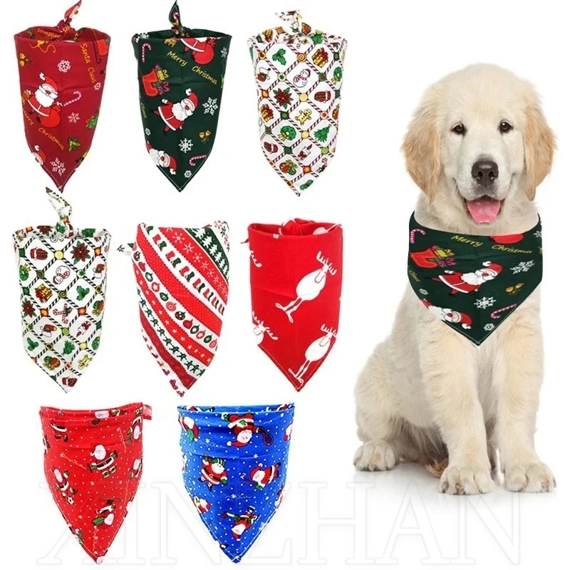  POPETPOP Pañuelo rojo para perro triangular, bufanda para gato,  pañuelo de lunares para mascotas, accesorios para perros pequeños, medianos  y grandes : Productos para Animales