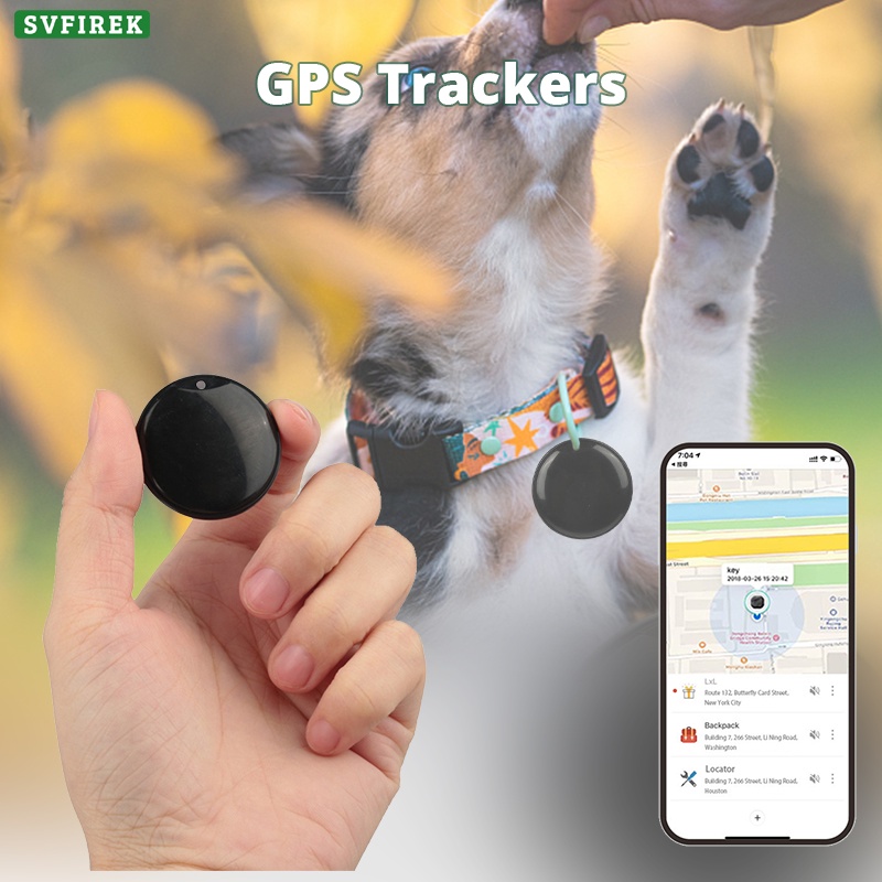 Mini Rastreador De Mascotas Localizador GPS Inteligente Dispositivo  Inalámbrico Bluetooth Anti-Pérdida Para Perro Gato Niños Llaves