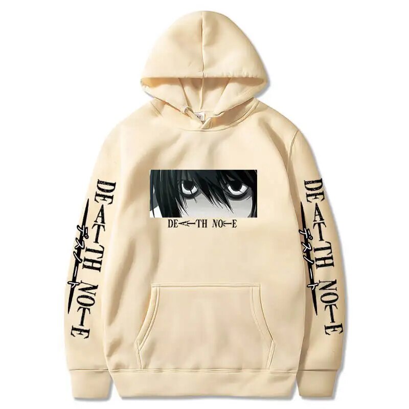 Death Note Sudadera Con Capucha Hombre Abrigo G tico Anime