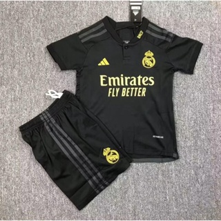 Camiseta Niños Tercera Equipación Negra 23/24 - Real Madrid CF