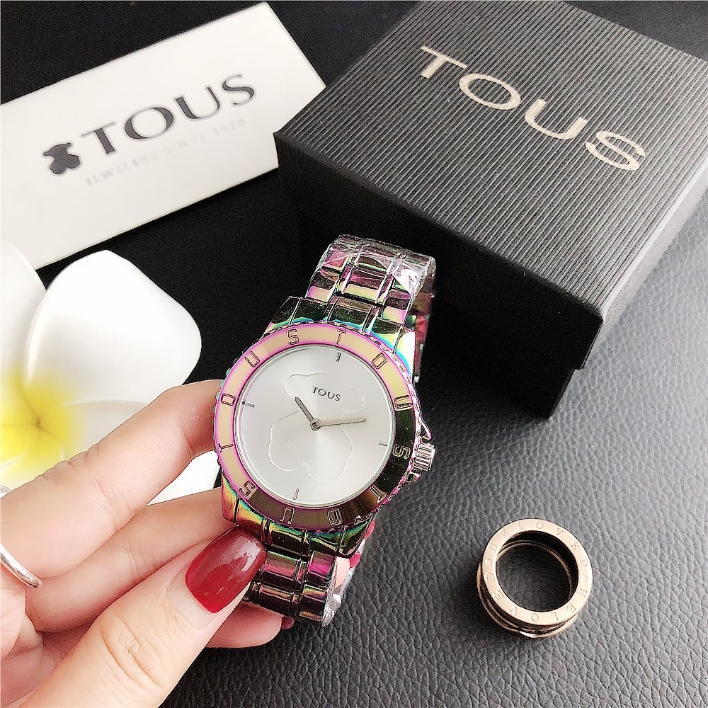 TOUS Top Relojes De Las Mujeres De Negocios De La Moda Casual De Acero Inoxidable Shopee Colombia