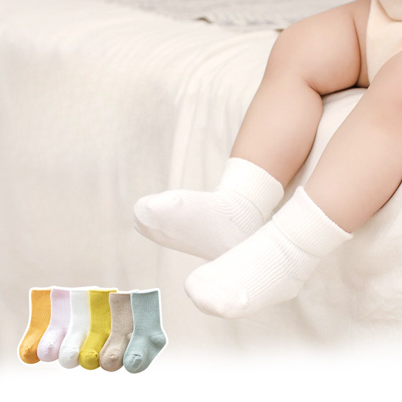Bebé Niñas Calcetines Largos Color Sólido Lindo Bowknot Princesa