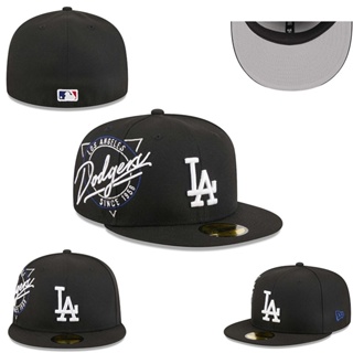 Gorra De Béisbol Clásica Totalmente Cerrada Mlb Mujer Etiqueta Negra  Bordado Ny Yankees Hombre Dodgers El Sombrero De Mayor Tamaño