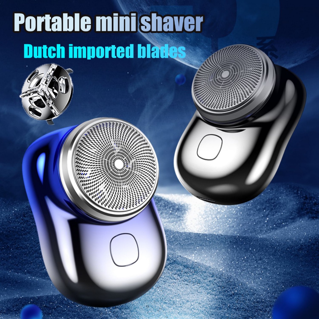 Mini Afeitadora Eléctrica Recargable para Hombres Maquina Recortadora de  Barba