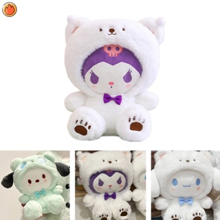 Muñeco de peluche Kawaii Hello Kitty Kuromi, juguete de melodía de Anime  Cinnamoroll, dibujos animados de gato Sanrios Kt, almohada de peluche,  regalo de cumpleaños para niñas