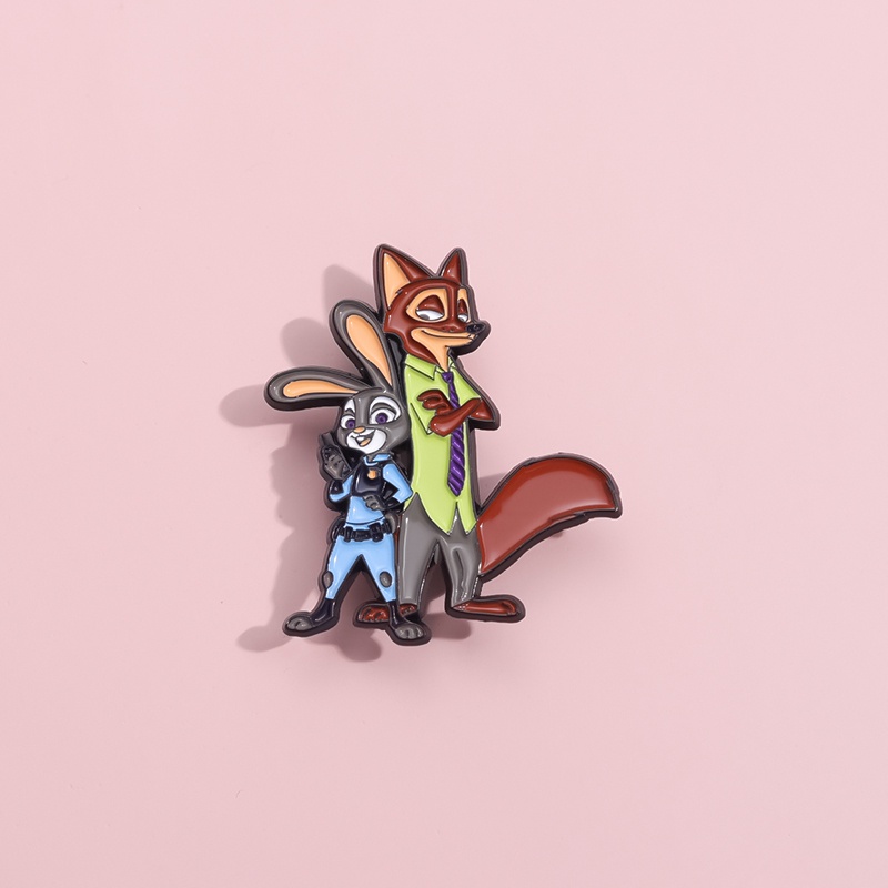 Broche Sundrop Y Moondrop De FNAF - Insignias De Metal Esmaltado Para Ropa, Mochilas Y Chaquetas, Pack De 2 Unidades