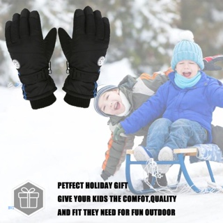 Guantes de nieve para niños, niñas, invierno, impermeables