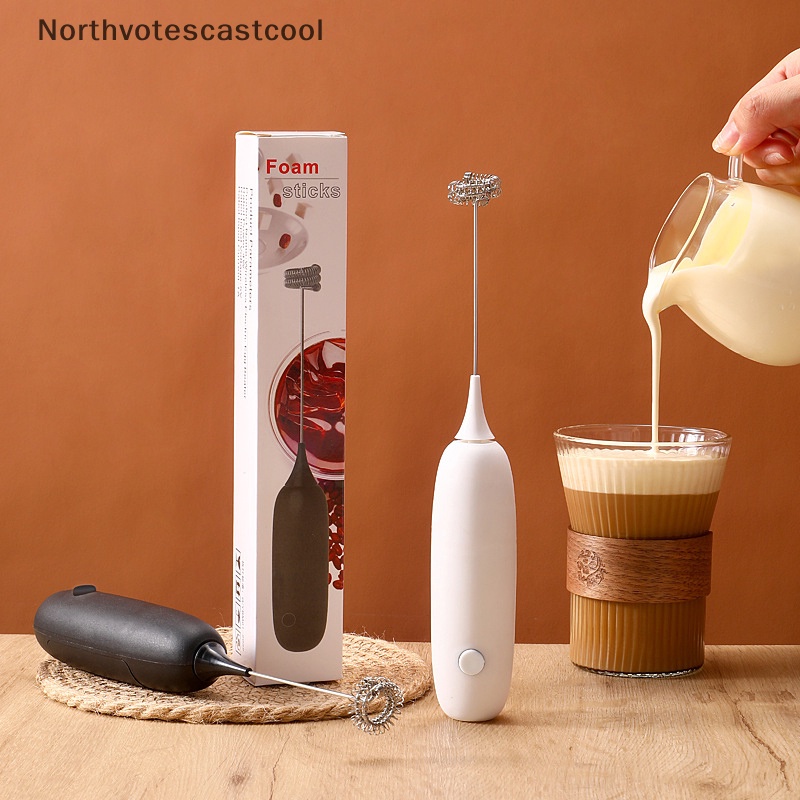 Espumador de leche eléctrico Espumador mano Mezclador de café Batidor de  huevos