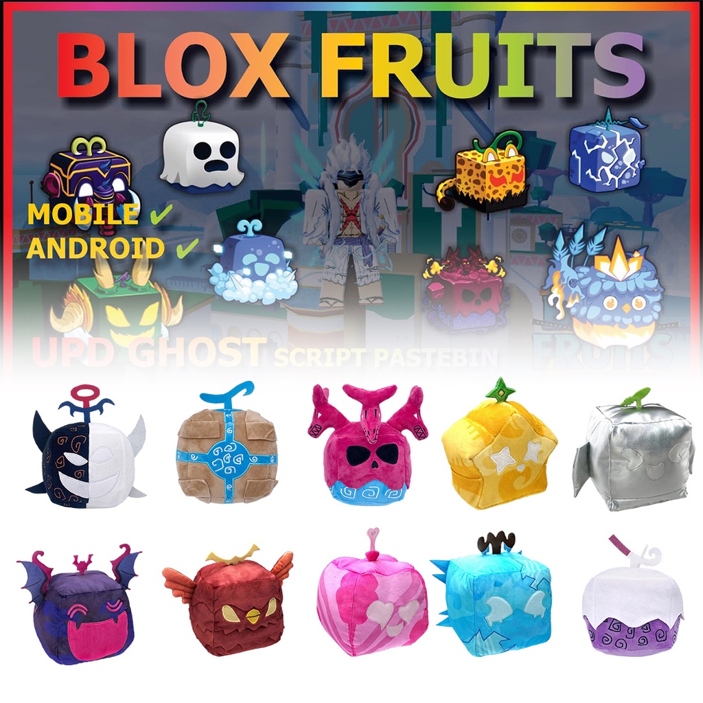 3pcs Peluche Blox Fruits, Navidad, Amantes Los Juegos-15cm