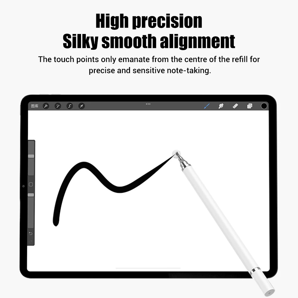 Lápiz óptico activo para tableta Samsung Galaxy A8 A7, punta de punta de  punta de plástico con lápiz de dibujo preciso y preciso compatible con