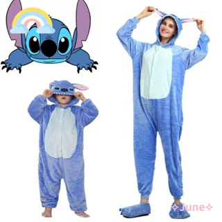 Cosplay de Stitch para niños Disfraz de Lilo Stitch Mono azul Disfraz de  pijama Cosplay de carnaval suave para niña niño Ropa de Halloween