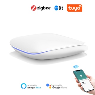 Tuya Zigbee Wireless Hub Gateway para automatización inteligente del hogar  para dispositivos Zigbee a través de Smart Life funciona con Alexa Google  Home