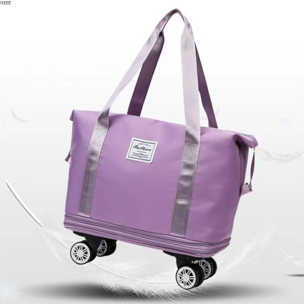 Bolsa de viaje impermeable expandible de gran capacidad con ruedas, bolsa  de viaje portátil con ruedas, equipaje de mano de negocios con ruedas