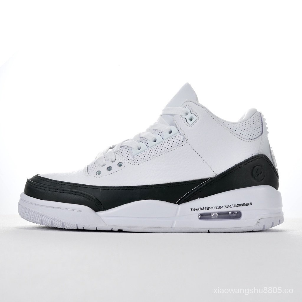 Nike Air Jordan 3 Retro Fujiwara Hiroshi Negro Blanco Pareja Moda