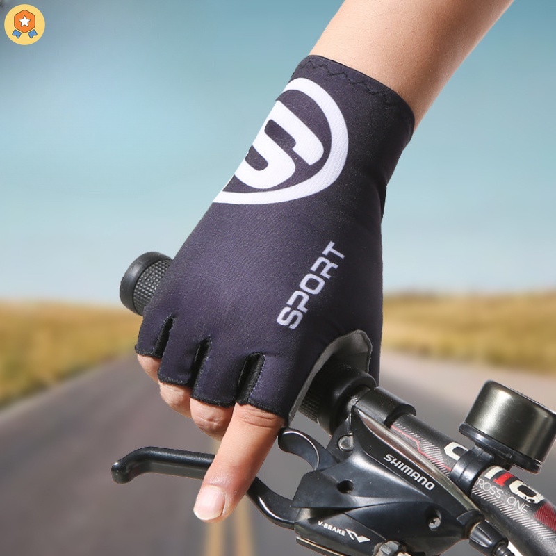 Guantes de ciclismo para mujer Guantes de bicicleta Guantes de bicicleta de  montaña - Transpirable antideslizante acolchado medio dedo guantes