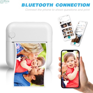 T02 - Mini impresora de adhesivos de bolsillo, impresora térmica con  Bluetooth, impresora portátil de fotos inteligente para iPhone, compatible  con