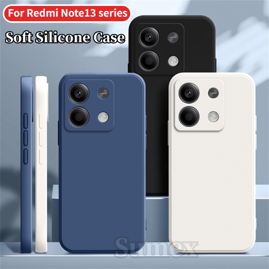 Para Xiaomi Redmi Note 13 Pro Funda de teléfono de silicona líquida de  imitación (azul cielo)