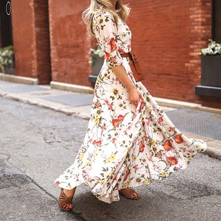 Vestido de verano atado al cuello, vestido casual para verano y primavera,  ropa de mujer