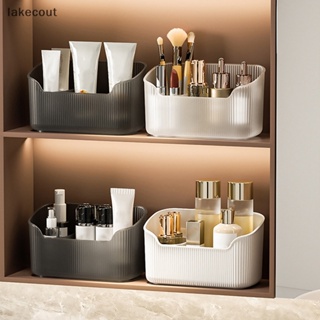 Organizador de maquillaje con forma de huevo, 3 cajones, caja de  almacenamiento de cosméticos, organizador de escritorio, con espejo LED  para baño