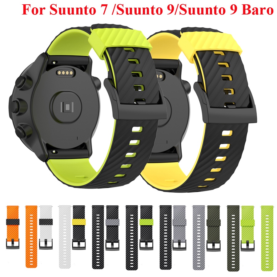 Correa De Silicona Suave Para Suunto 7 D5 Pulsera Para 9 Baro spartan sport  wrist hr Reemplazo Fossil Q Hybrid Watch Band