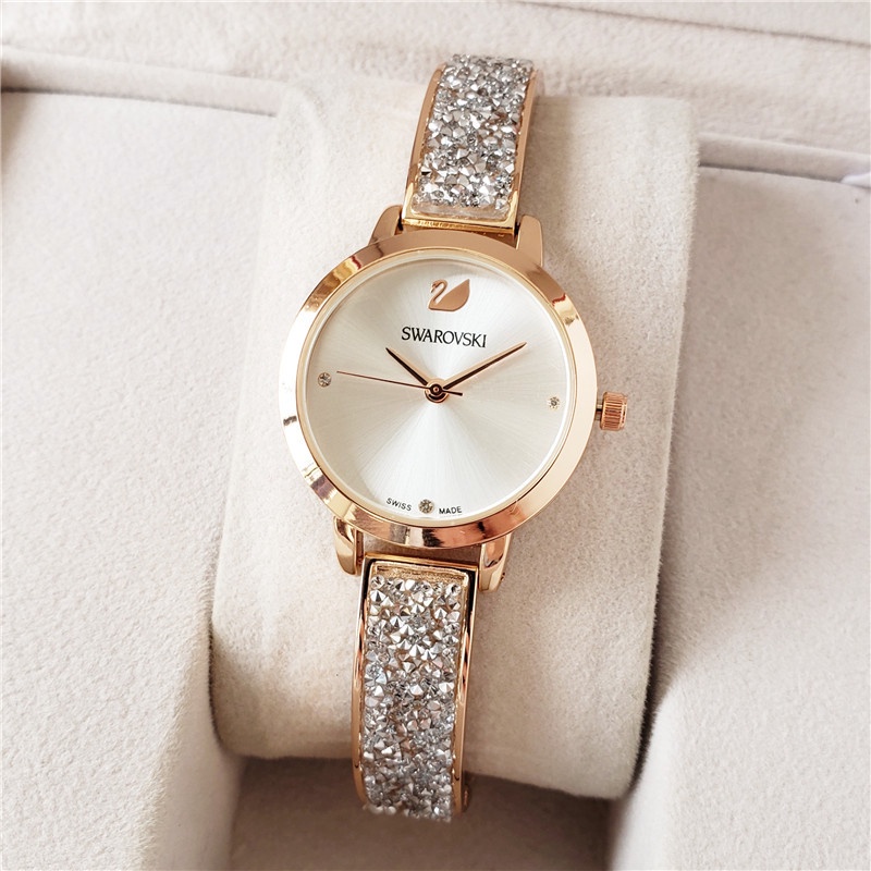 Moda Simple Nuevo Estilo Swarovski Reloj De Las Mujeres Movimiento De Cuarzo Importado Reloj De Las Mujeres Shopee Colombia