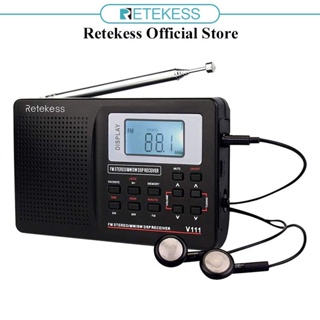  Retekess TR629 Radios portátiles de onda corta, radio
