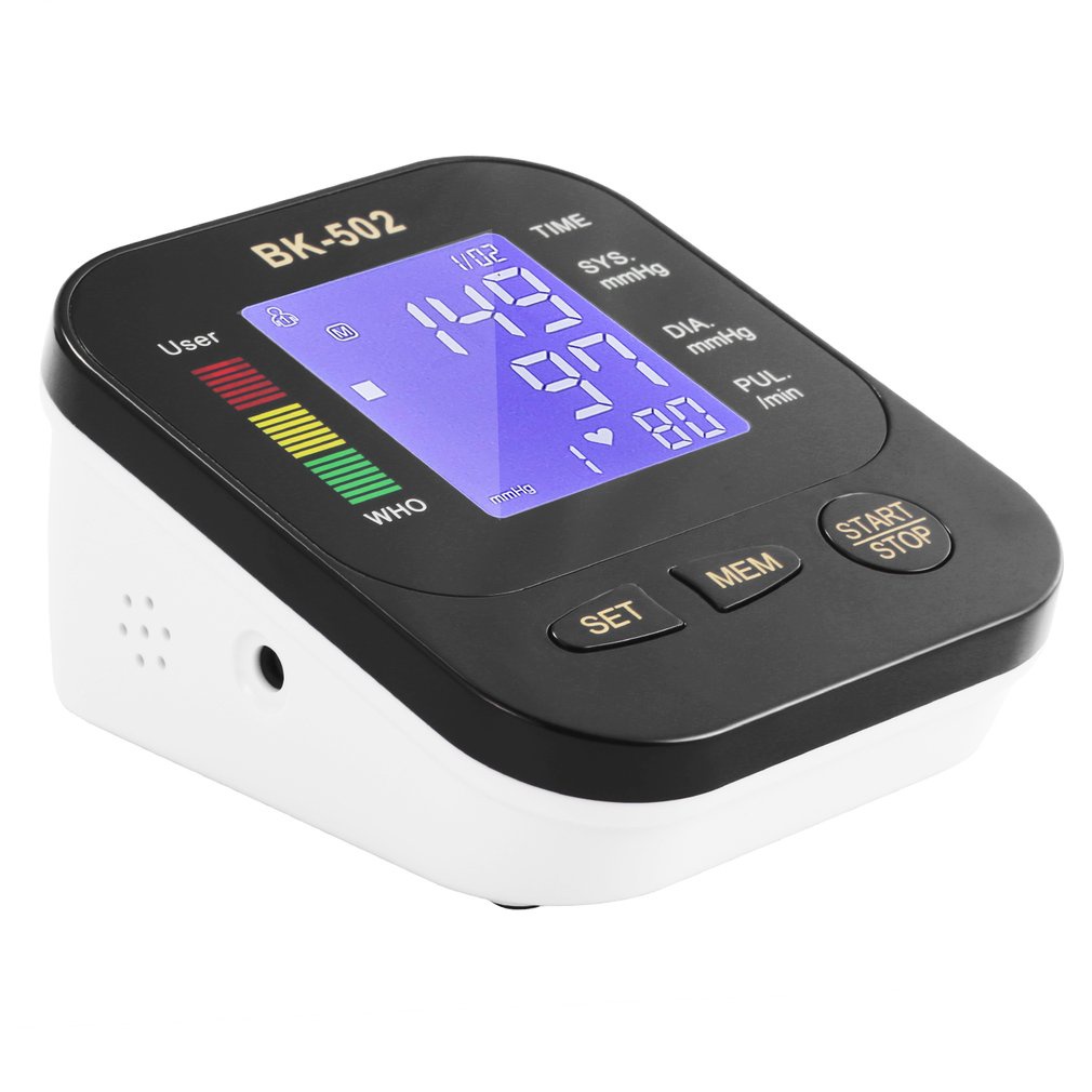 Portátil electrónico digital automático monitor de presión arterial parte  superior del brazo bp máquina medidor de frecuencia cardíaca uso doméstico  [envío gratis]