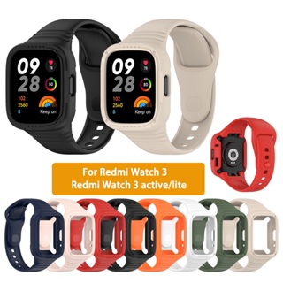 Comprar Metal + funda protectora para Redmi Watch 3 pulsera activa de acero  inoxidable para Xiaomi Watch 3 Lite marco de cubierta de correa de Metal
