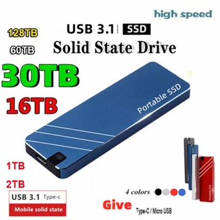 64G Disco duro portátil externo SSD móvil Mini Expansión Disco Duro  Portátil Unidades de Estado Sólido Externas para PC Portátil Negro